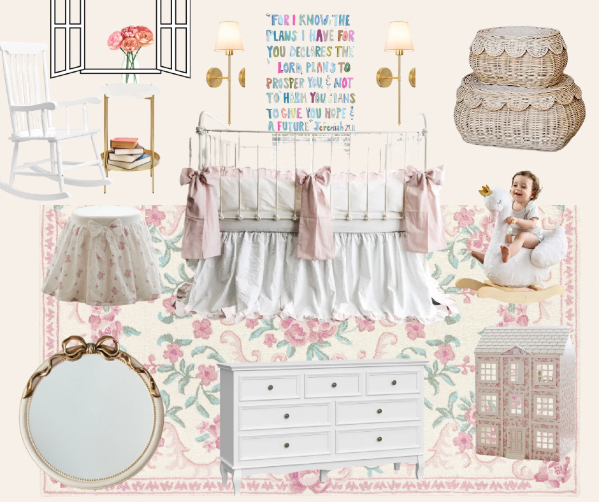 Ruthie’s nursery 🩰💐💖

#LTKBump #LTKKids #LTKBaby