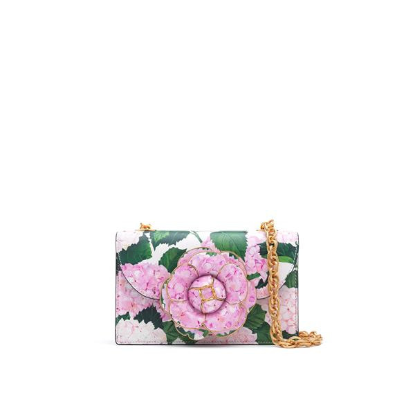 Hydrangea Printed TRO Bag | Oscar de la Renta