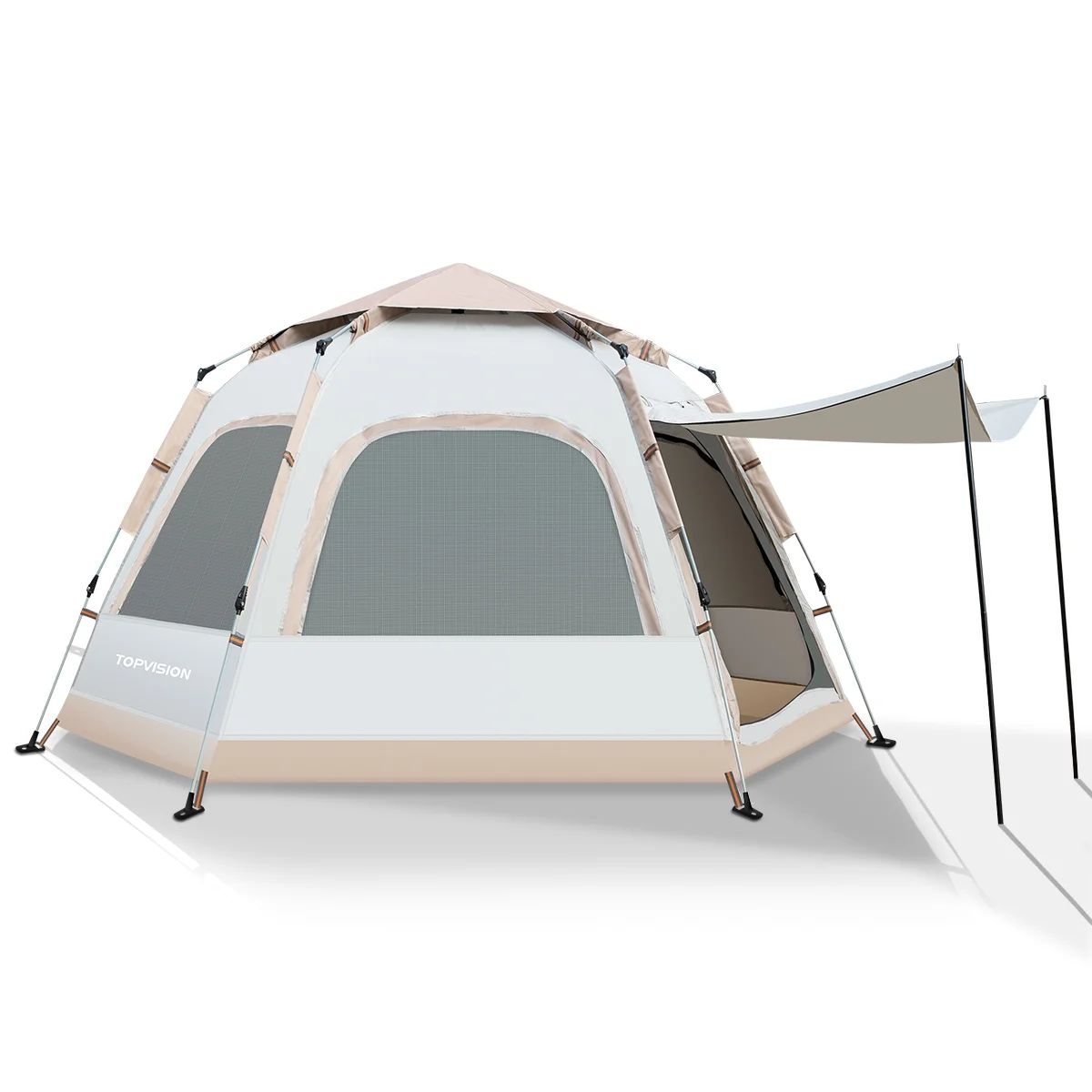TOPVISION 6-8 Person Tent with Removable Rain Fly and Carrying Bag, Waterproof, Easy Setup for Ca... | Walmart (US)