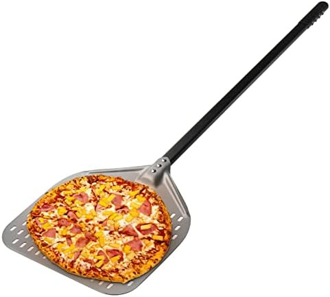 Pizza Turning Peel, Merysen 12 x 14 Inch Perforated Pizza Peel, 35 inches Long Handle Pizza Paddle,  | Amazon (US)