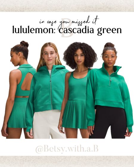 Lululemon’s cascadia green works great for winters and is very close for summers. Get your hands on this cool green while you still can. 💚

#LTKSeasonal #LTKfitness #LTKover40