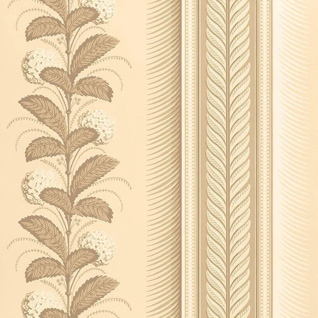 Schumacher Hydrangea Drape Fawn Wallpaper | DecoratorsBest