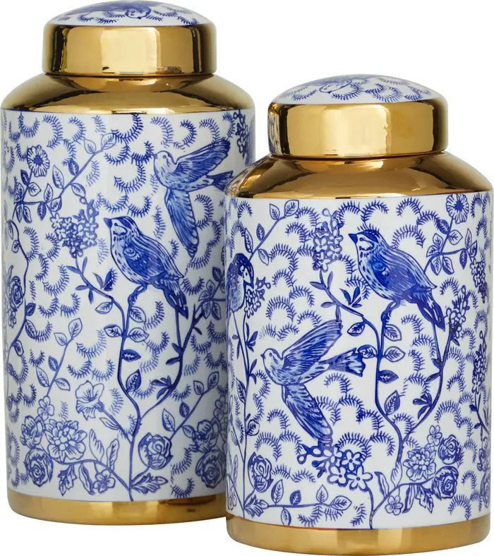 Blue 2-Piece Decorative Jar Set | Nordstrom Rack