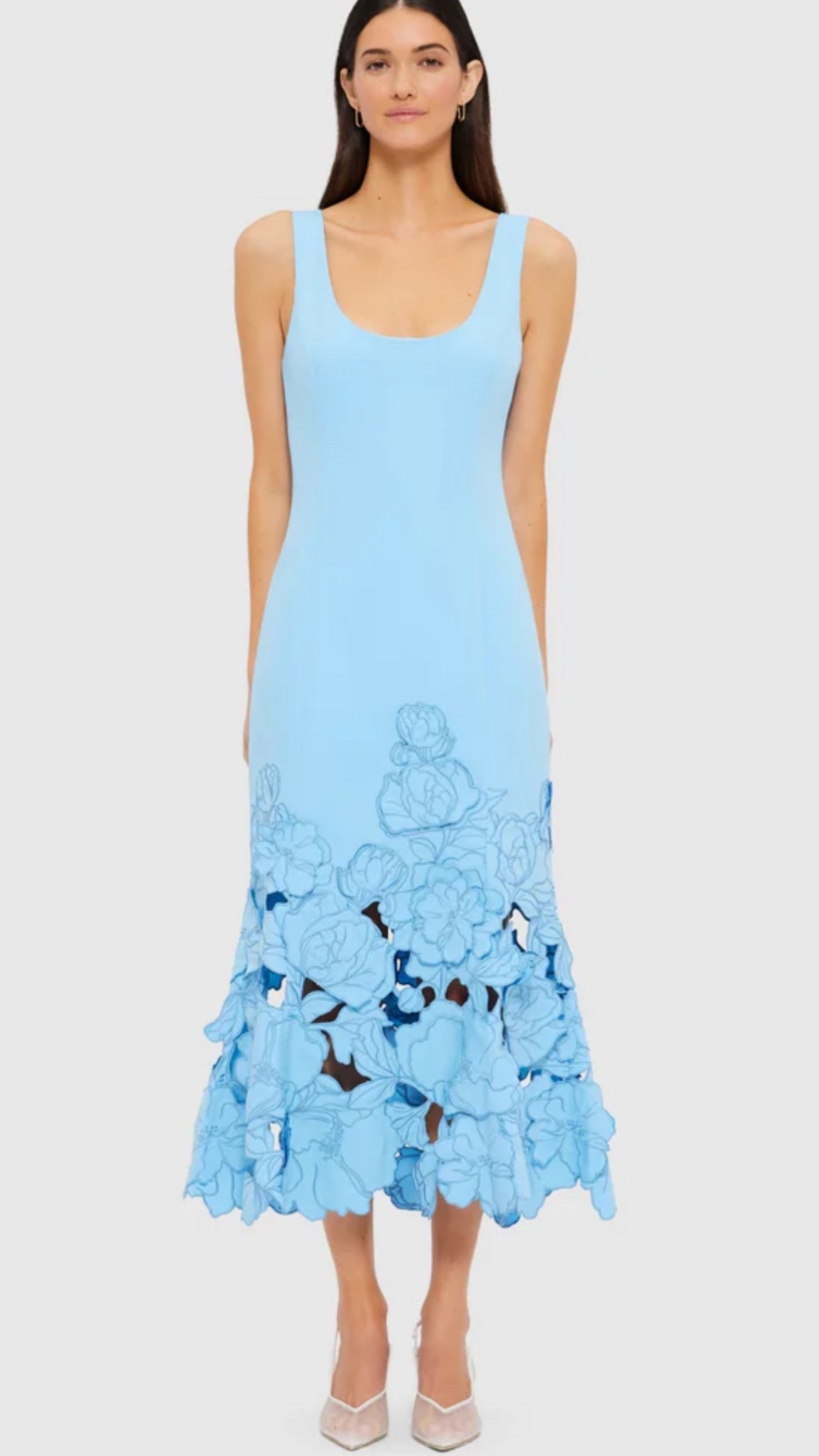this is such a beautiful dress for Easter, a baby shower, or for a wedding. I also found it in Rent the Runway, but it isn’t available for any upcoming dates. 