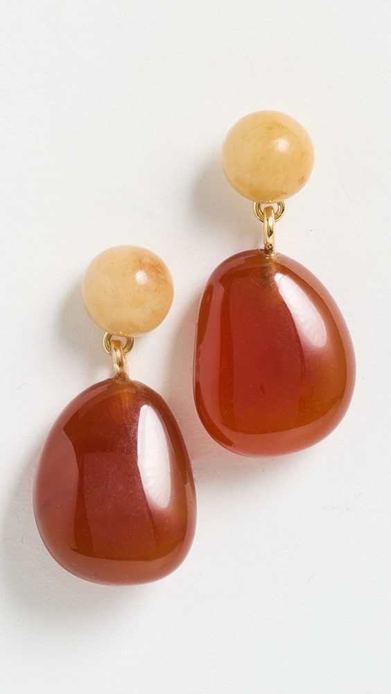 Semi-Precious Double Drop Earrings | Shopbop