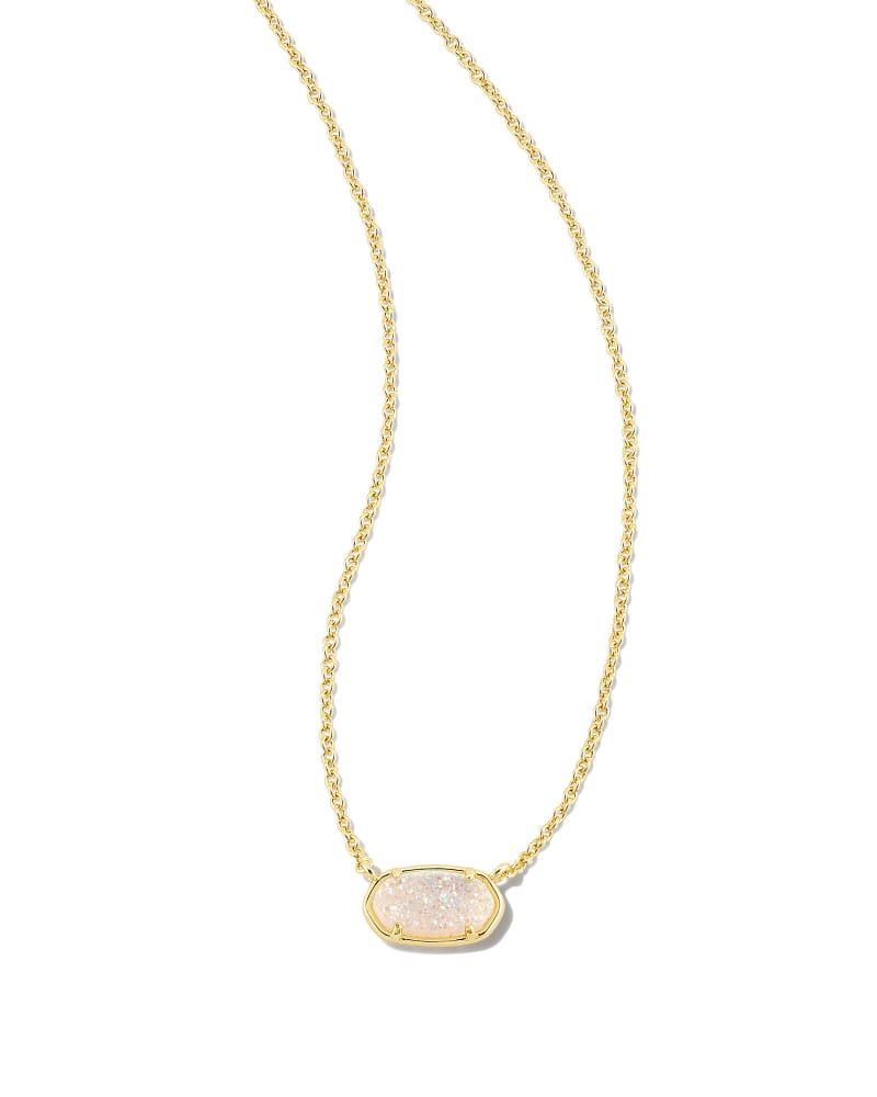 Kendra Scott Grayson Gold Pendant Necklace in Iridescent | Drusy | Kendra Scott