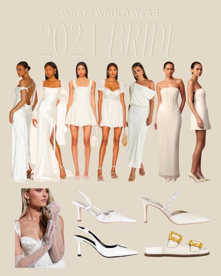 What I would wear as a 2024 bride 🤍💍 

#LTKbride #wedding #bridalshower #bachelorette #revolve #meshki #showpo #springbride

#LTKwedding #LTKstyletip