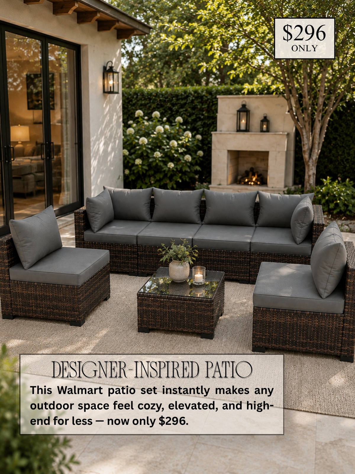 Designer-inspired patio set for a high-end outdoor look! This Walmart patio furniture set adds a cozy, elevated feel to patios, backyards, and balconies! Linked below for you!🫶

#WalmartHome #PatioDecor #OutdoorLiving #BackyardInspo #OutdoorFurniture #PatioInspo #LuxuryForLess #WalmartFinds #OutdoorOasis

#LTKSeasonal #LTKHome #LTKSaleAlert