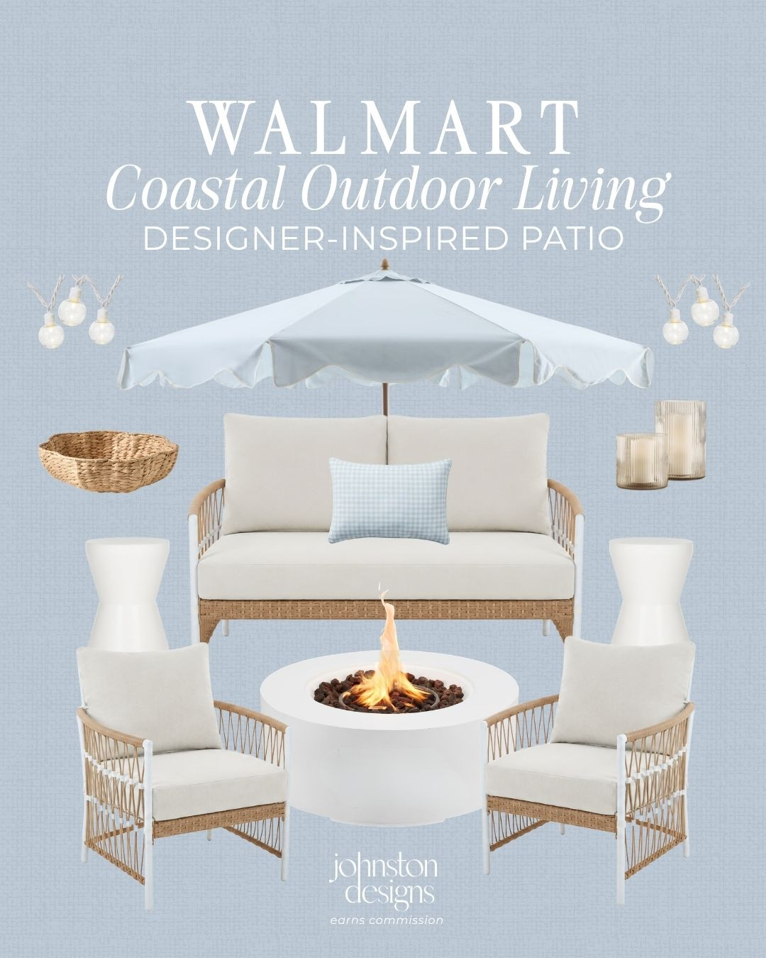A breezy coastal patio setup with soft blue tones, woven textures and cozy seating that makes outdoor living feel like a vacation at home. 🌊

Walmart patio, Serena and Lily look for less, lilah patio set, outdoor living, coastal patio, patio furniture, outdoor furniture, backyard decor, designer inspired patio, summer patio ideas, walmart home, outdoor entertaining, My Texas House, patio inspo. 

 #LTKSeasonal #LTKHome