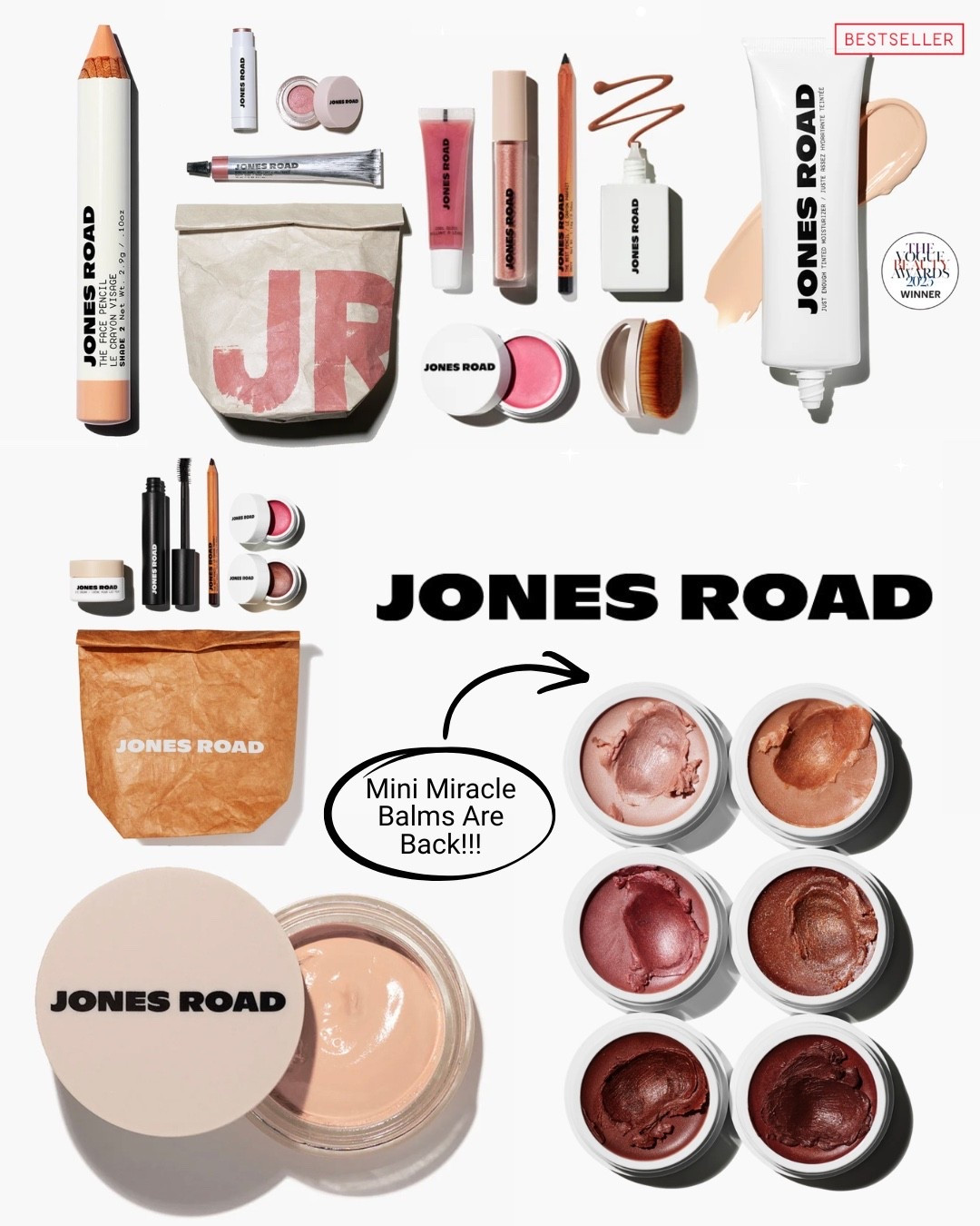 The mini miracle balms sold out 3 times, so they brought them back for good! 🙌🏻 If you’ve been wanting to try Jones Road beauty, this is their most loved product. Mini miracle balms are a great way to try out multiple shades for less!￼

Jones Road Beauty - The clean no-makeup makeup that’s free from sulfates, parabens, and phthalates! 

This line by Bobbi Brown is perfect for mature skin! It’s beloved by busy moms on the go and anyone wanting to simplify their morning routine and achieve the “no make up” make up look. 

Checkout their kits or buy mini miracle balms in bulk for the best value! 

#makeup #beauty #jonesroad #nomakeuplook #matureskin 

#LTKmomlife #LTKOver40 #LTKBeauty