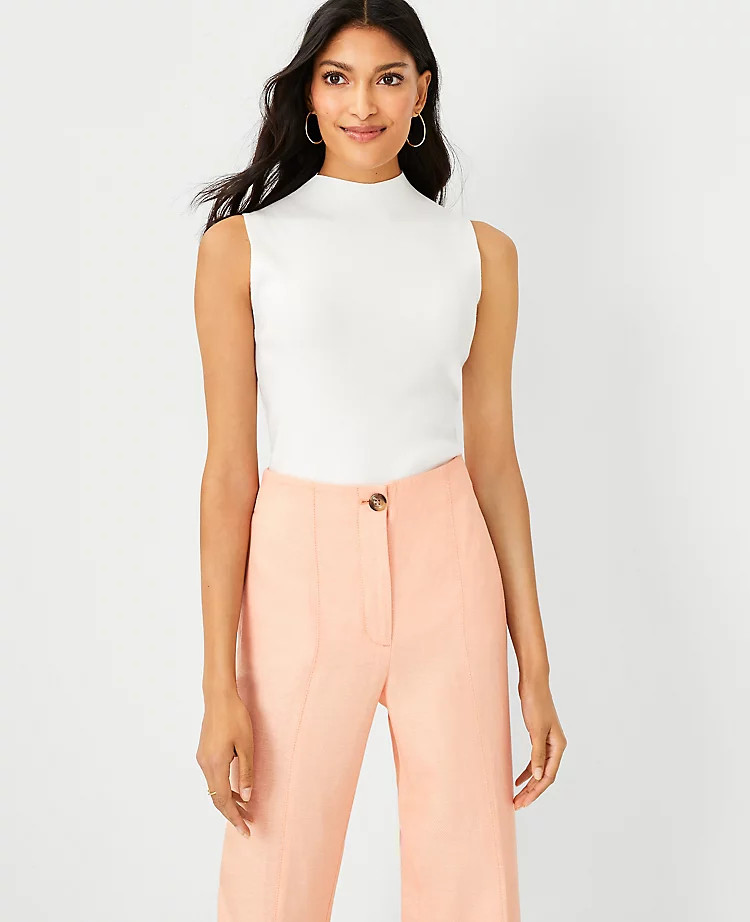 Ribbed Mock Neck Sweater Shell | Ann Taylor (US)