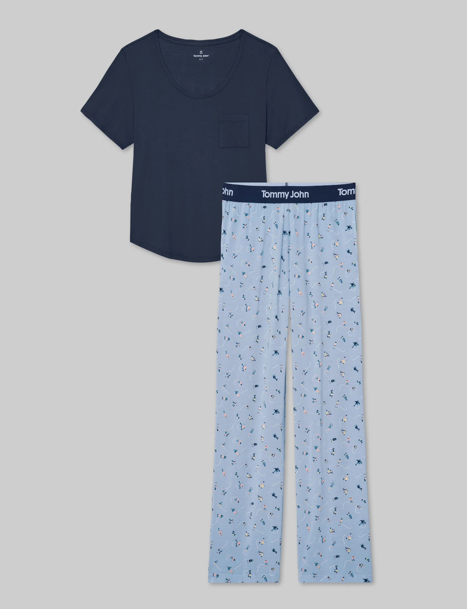 Women's Second Skin Sleep Pocket Tee & Pant Set | Tommy John