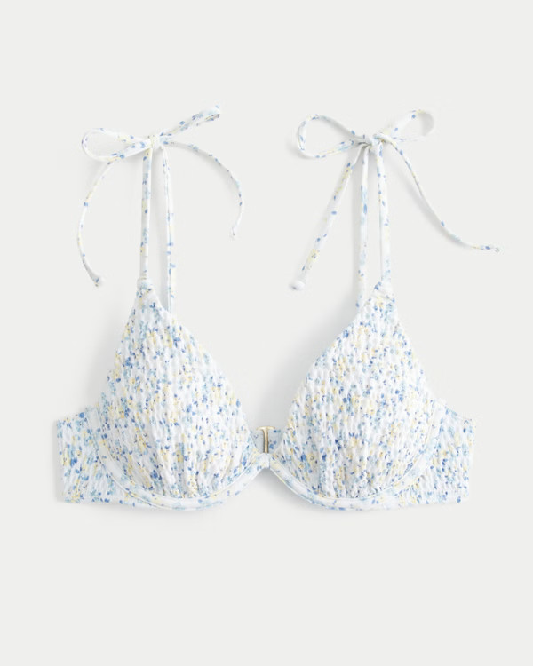 Smocked Underwire Bikini Top | Hollister (US)