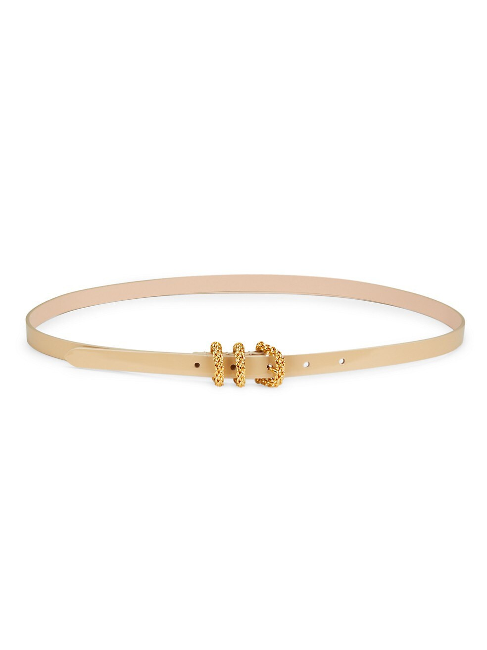 By Far Kat Patent Leather &amp; Chain Belt | Saks Fifth Avenue