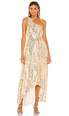 Paloma Blue Amelia Gown in Azalea Gold from Revolve.com | Revolve Clothing (Global)