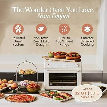 Our Place Wonder Oven Pro | 8-in-1 Digital Air Fryer & Countertop Oven with Basket, Rack, Pan & T... | Amazon (US)