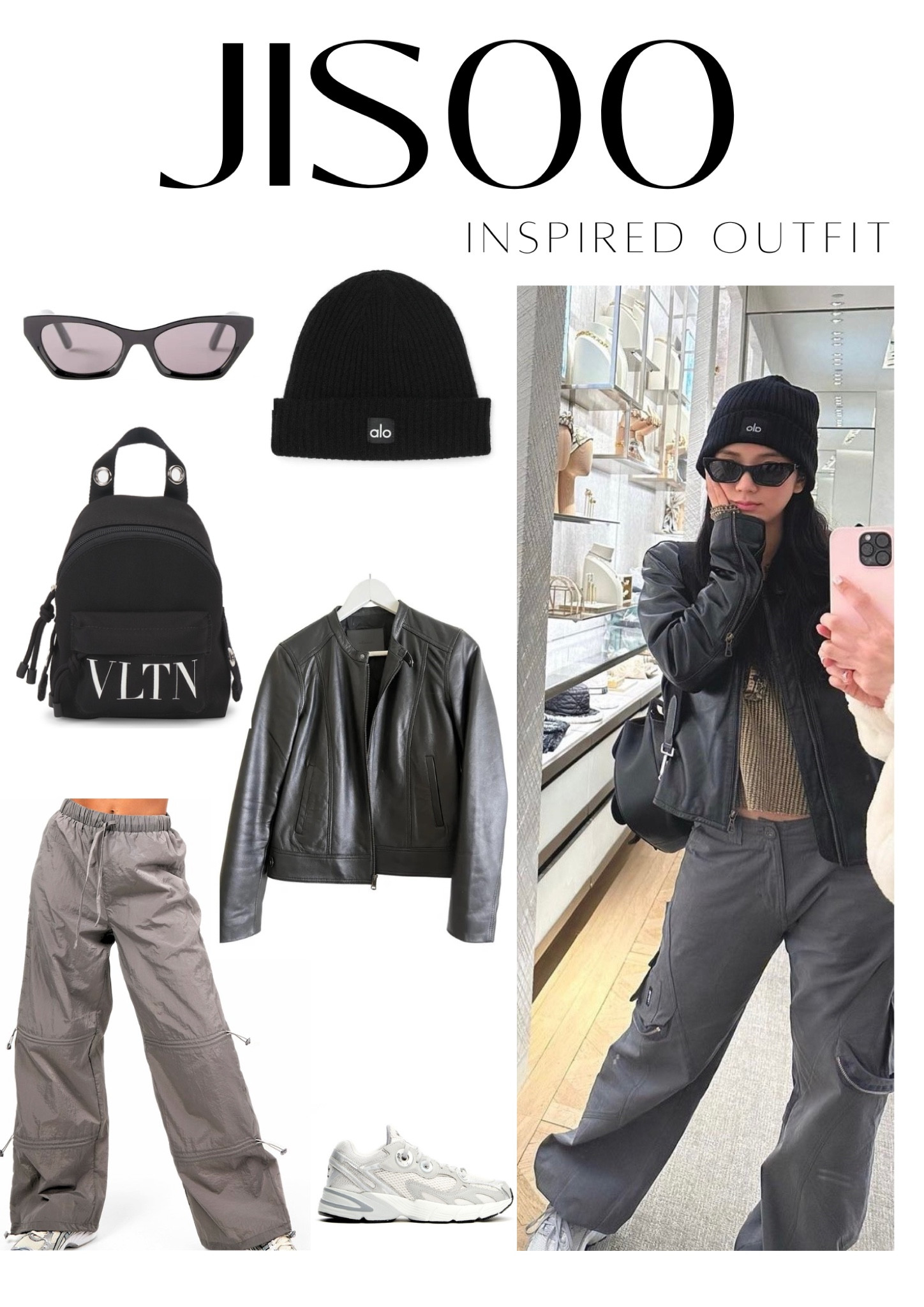 Get ready for fall with a Jisoo-inspired casual look that exudes coolness. Rock this ensemble featuring a stylish leather jacket and a beanie, perfect for the season. Embrace Jisoo's effortless style and add a touch of edge to your wardrobe. Whether you're exploring the city or hanging out with friends, this outfit is a must-have for a fashionable and comfortable fall. #JisooBlackpink #FallFashion #CasualStyle #LeatherJacket

#LTKfit #LTKtravel #LTKstyletip