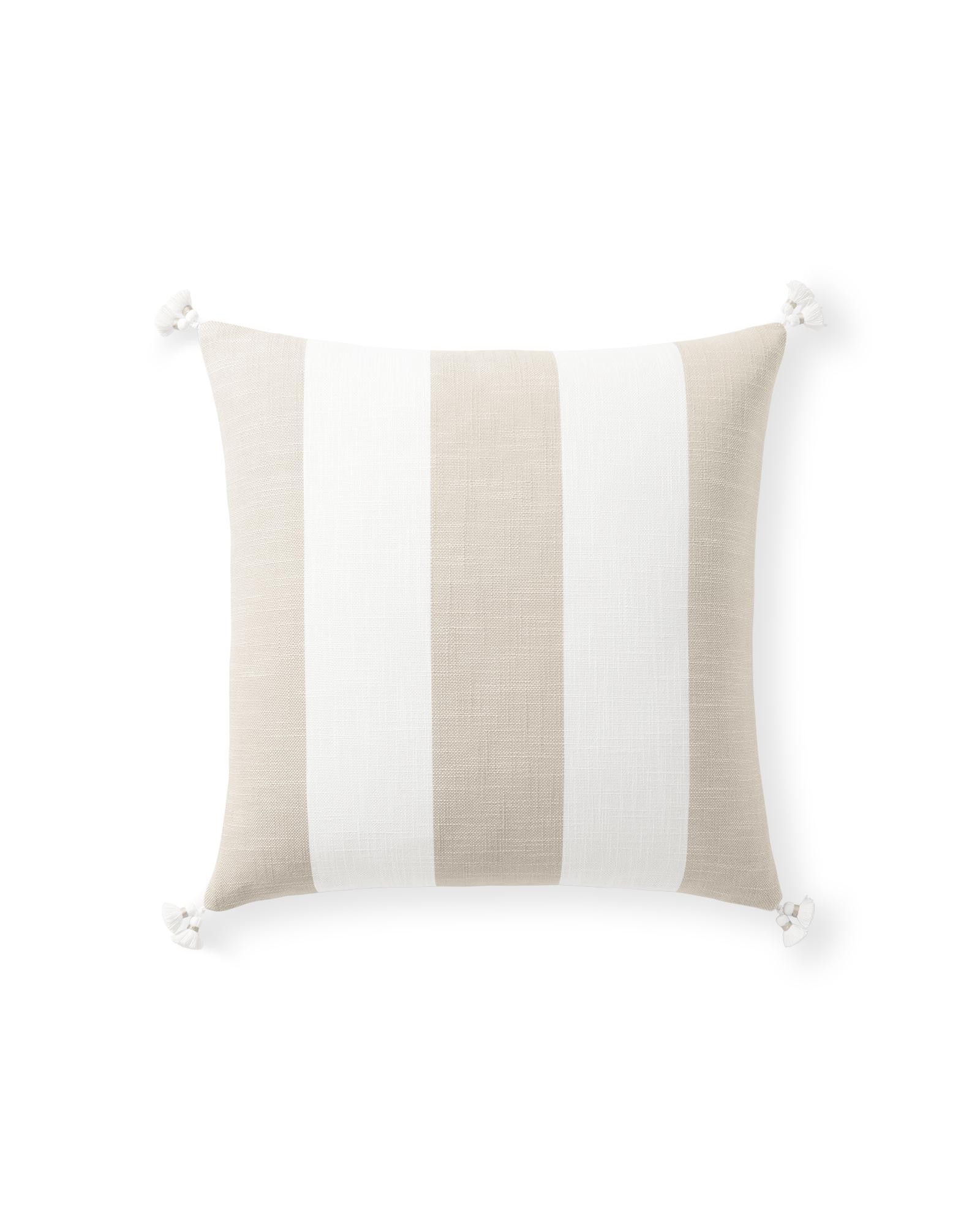 Bay Stripe Outdoor Pillow Cover | Serena and Lily