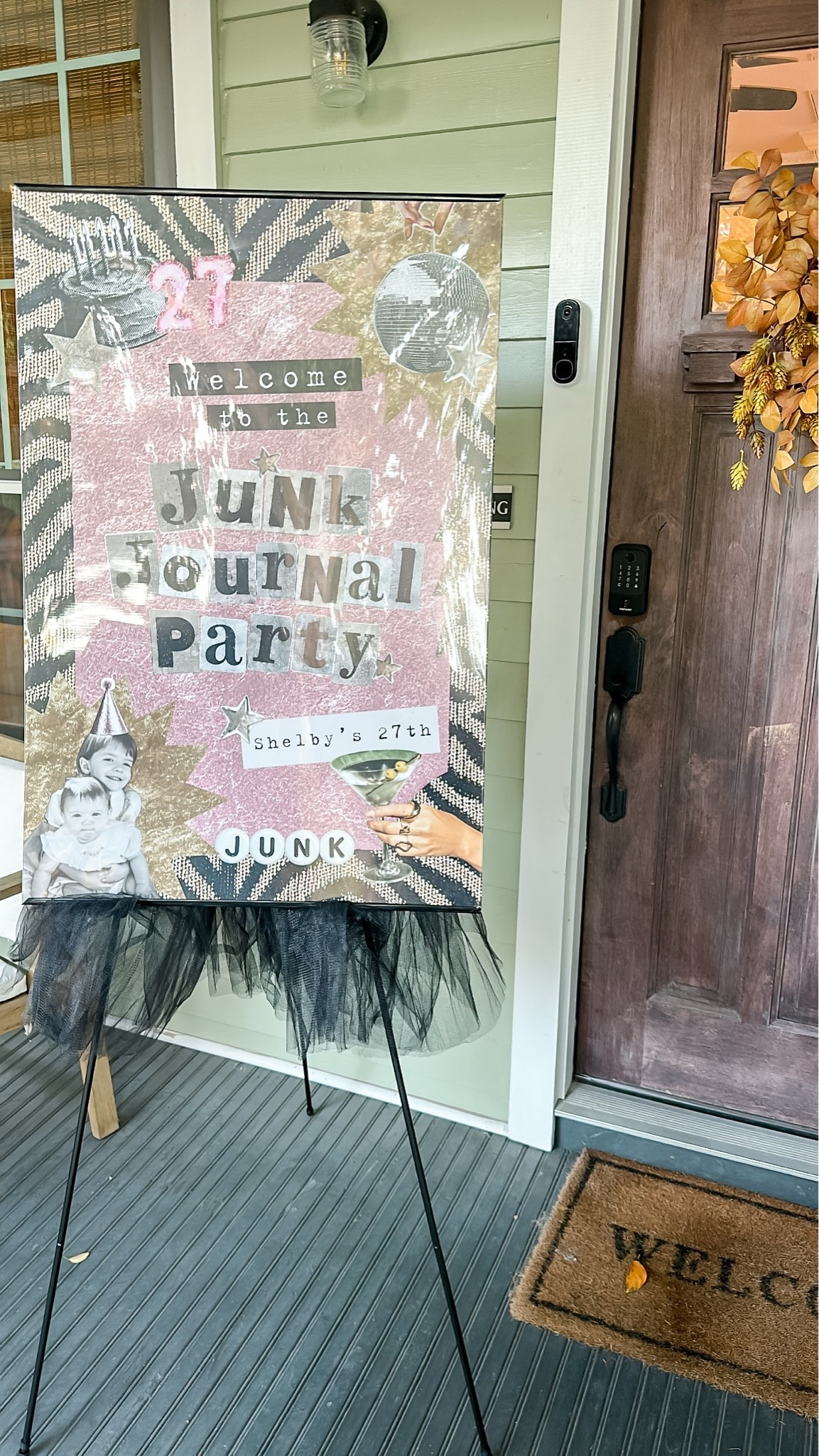The sign itself is just a 24x36 poster from Walgreens! 

Then I added it to a poster frame, attached a tutu that I cut the lining from & displayed it on an easel stand

#LTKHome #LTKSeasonal #LTKSaleAlert