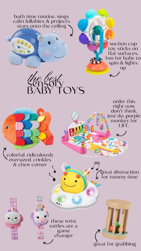 The best sensory baby toys- obnoxious colors, flashing lights, ridiculous sing alongs, baby approved… I may or may not enjoy the songs now. Trust me. Order these and just put them in a neutral bin lol!

#LTKkids #LTKfamily #LTKbaby