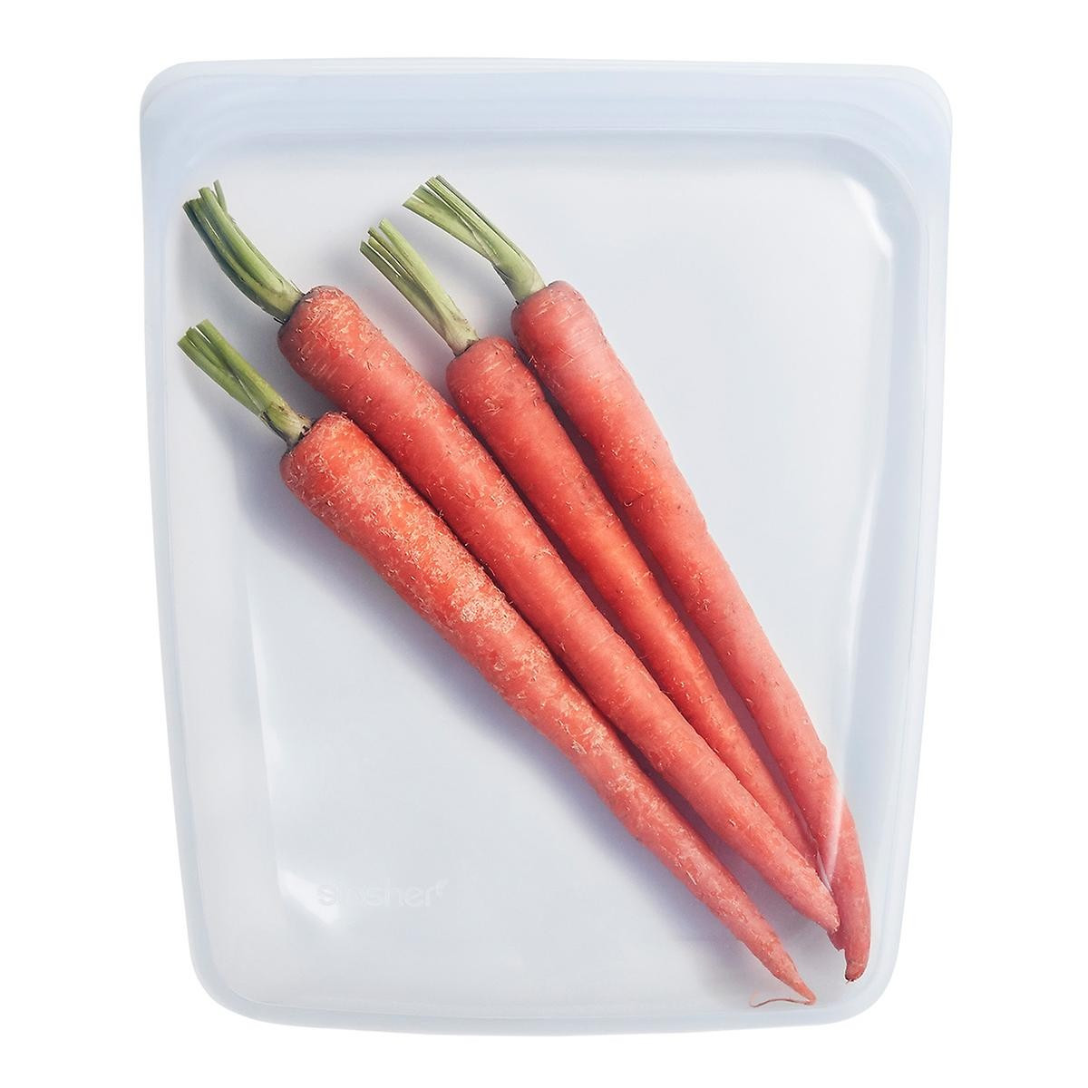 stasher Half-Gallon Silicone Reusable Storage Bag Clear | The Container Store