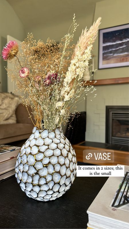 vase; honeycomb vase; white & gold vase. This is the small size 

#LTKhome #LTKunder100 #LTKunder50