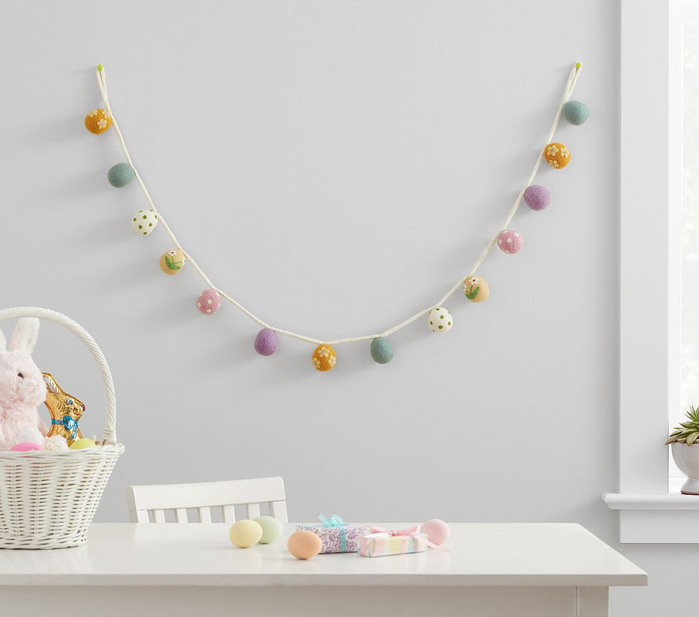 Felted Egg Garland | Pottery Barn Kids