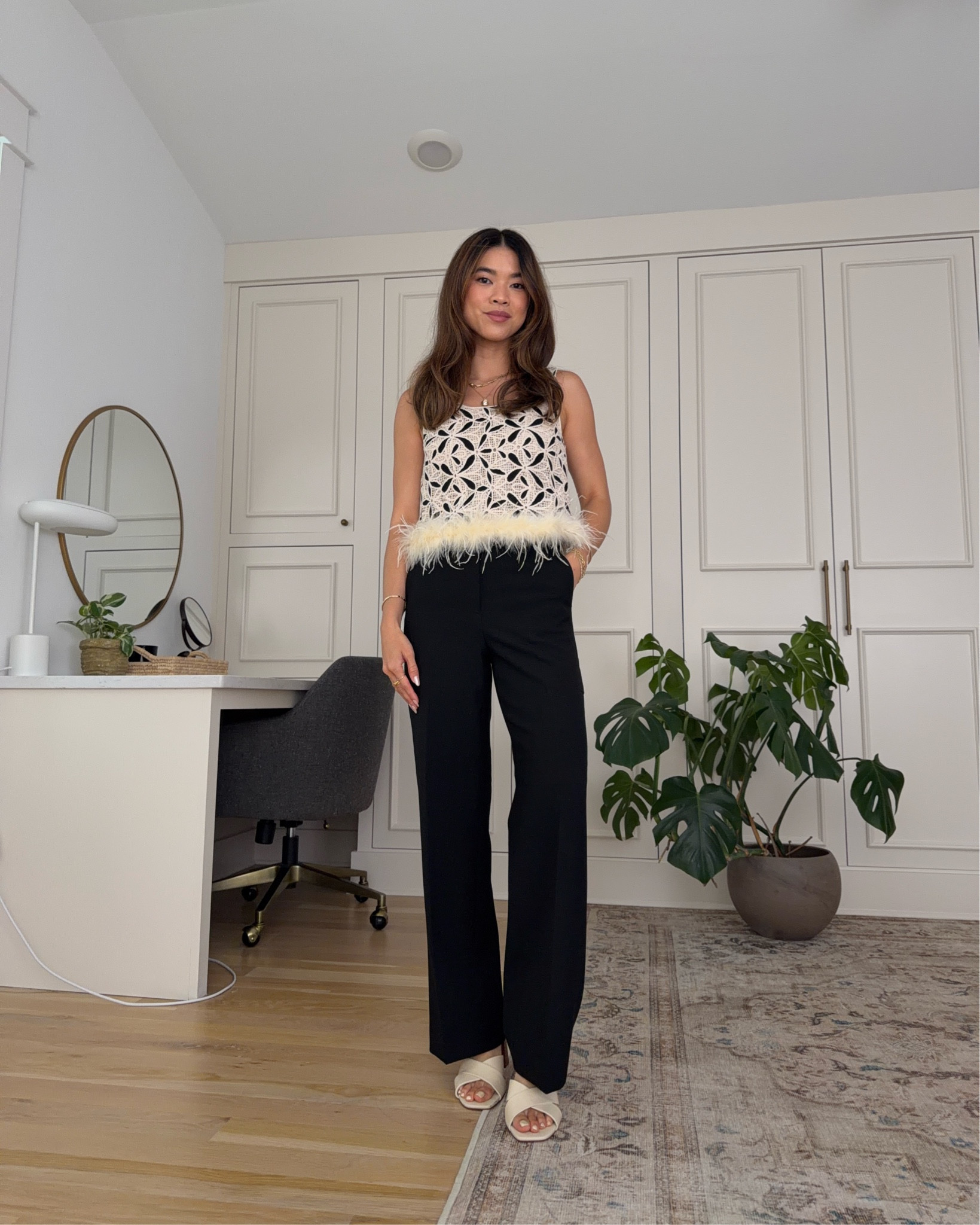 Sizing info:
•Black pants size 00 in black 
•Feather top size XS

petite fashion, get dressed with me, outfit inspiration, ootd, nashville outfit, Nashville influencer, petite style, vacation style, casual outfits, mom style, petite pants, spring outfits, spring outfit info, spring pants, spring outfit idea, spring top, spring bag, spring tank, spring shoes, summer pants, petite pants, cropped pants, aritzia pants, 

 @Aritzia 

#LTKPetite #LTKootd #LTKSeasonal