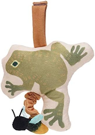 Manhattan Toy Firefly Frog Baby Travel Toy with Chime, Jiggle Pull, Crinkle Fabric and Adjustable Fa | Amazon (US)