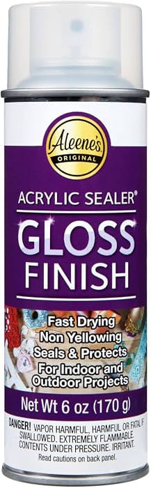 Aleene's 26412 Spray Gloss Finish, 6 Oz Acrylic Sealer, Original Version | Amazon (US)