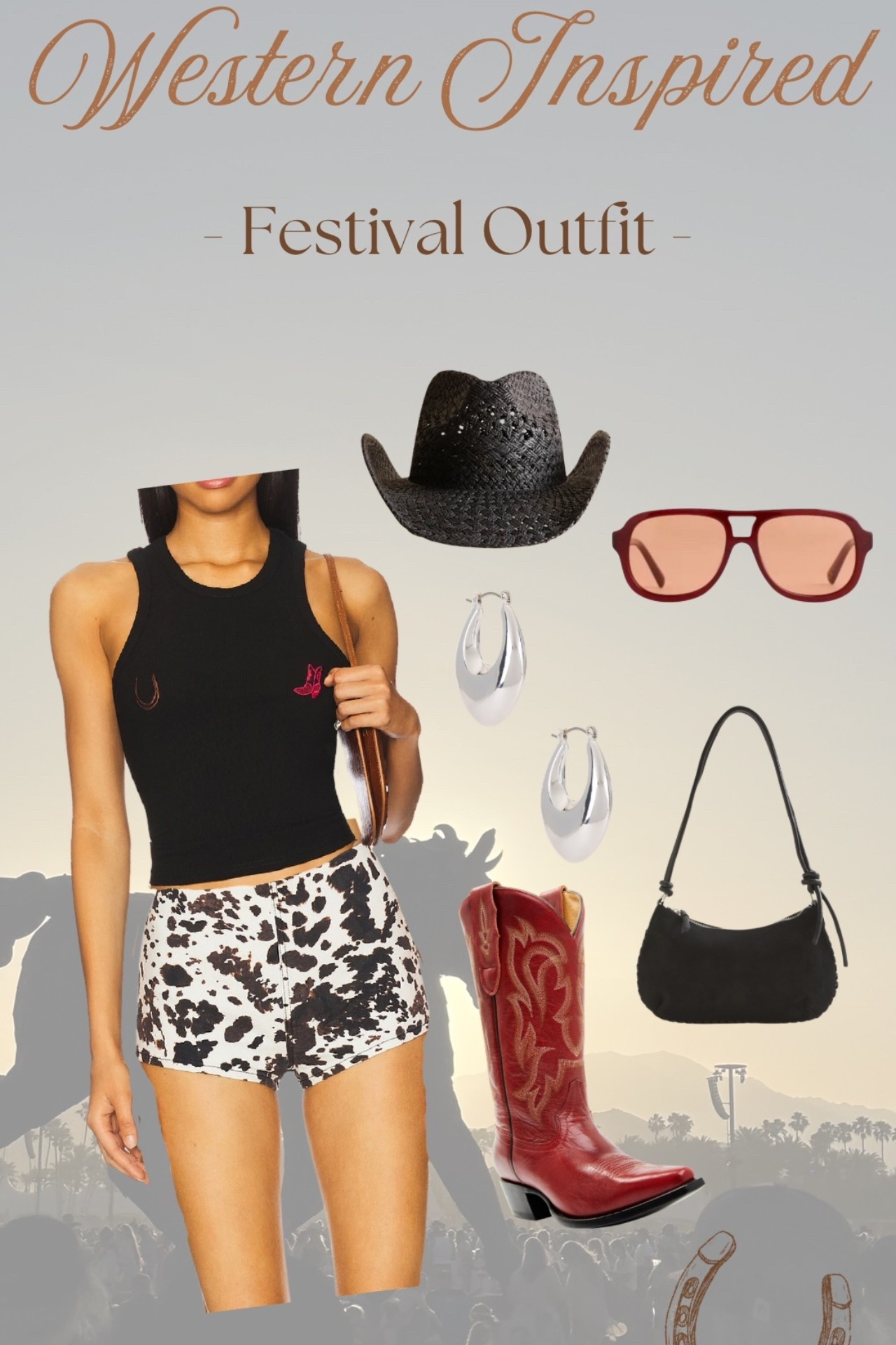 Loving this pop of red & cow print! 🍒🐄 revolve has a sale running today for 20% off too! #westernfashion #westernstyle #stagecoachoutfits  @Revolve @Madewell 

#LTKootd #LTKSaleAlert