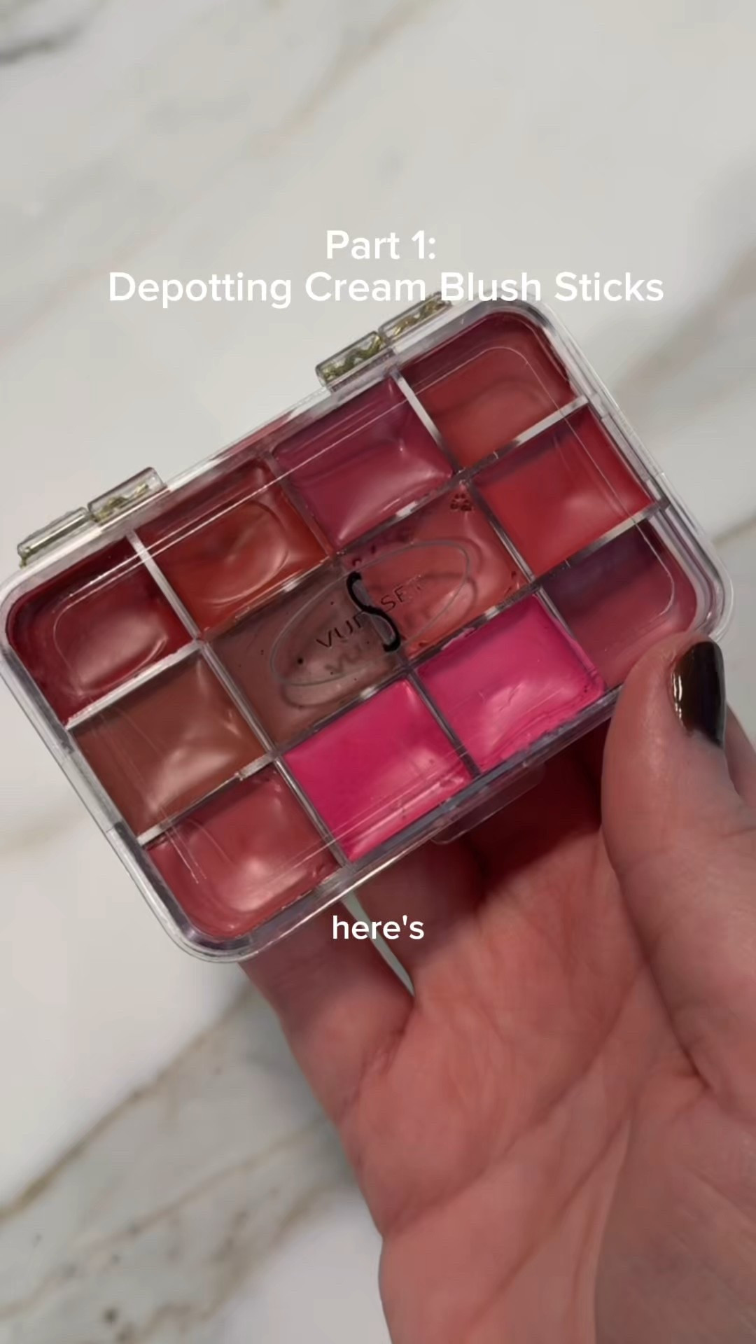 Depotting cream blushes for my pro makeup kit 🩷 