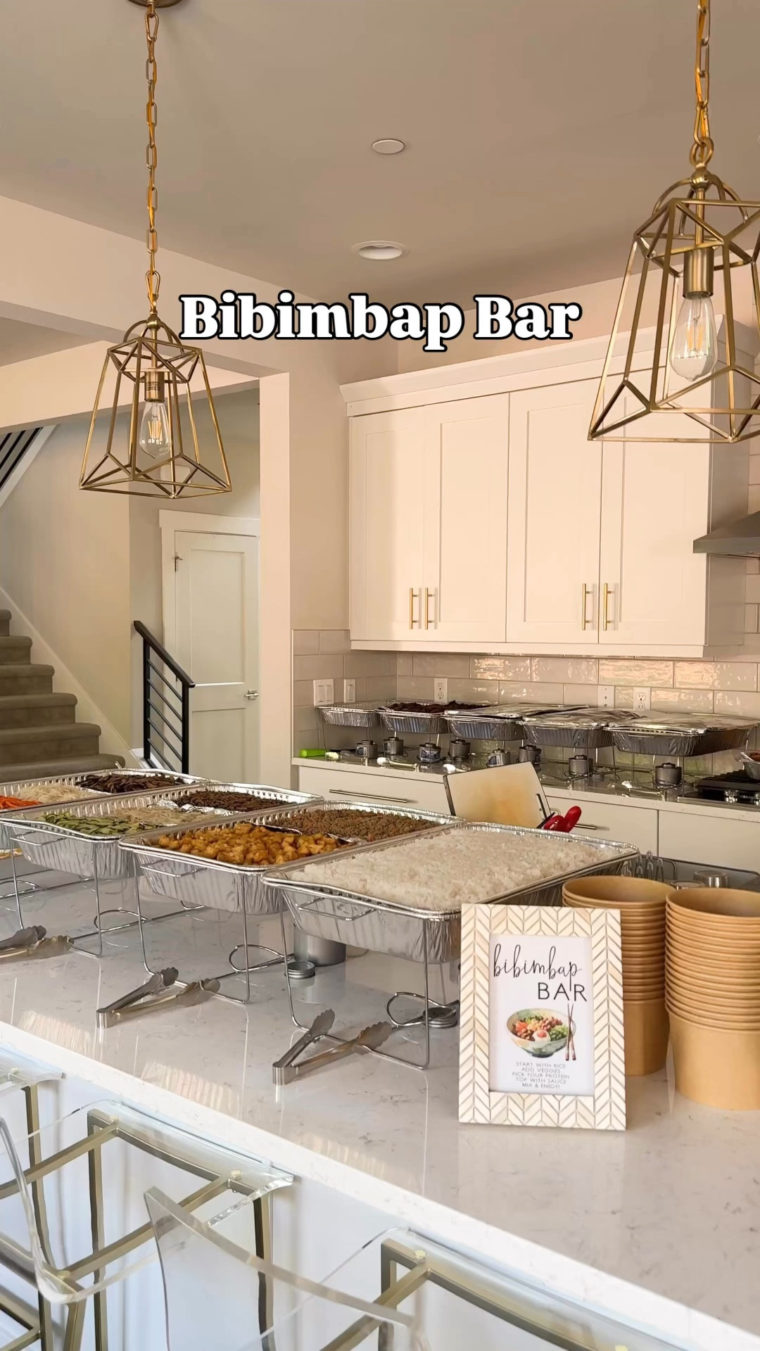 Bibimbap Bar! 

Food warmers, large paper bowls, tong, disposable bowls. 

#LTKHome #LTKParties #LTKFindsUnder100