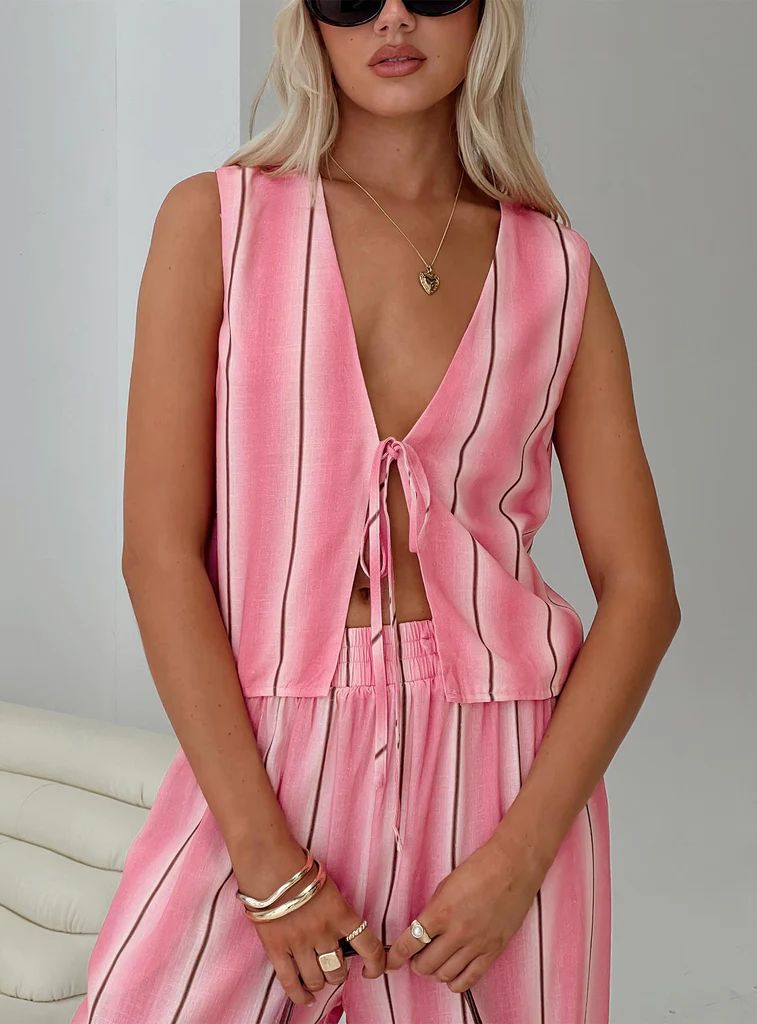 Gentle Vest Top Pink | Princess Polly US