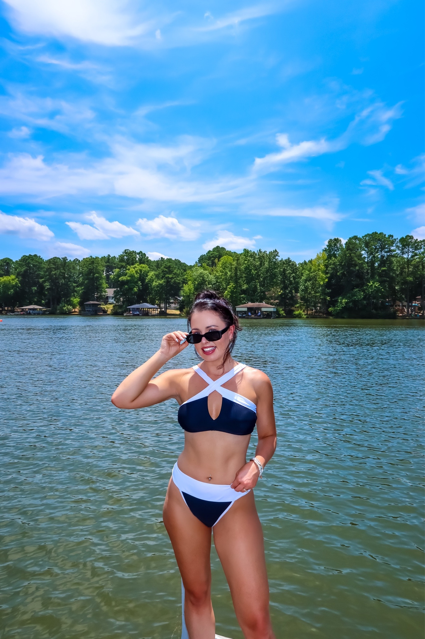 Under $20 amazon cross neck high waisted bikini (medium, 3 color options), under $7 amazon pack of claw clips and under $10 amazon sunglasses #founditonamazon 



#LTKSummerSales #LTKSwim #LTKFindsUnder50
