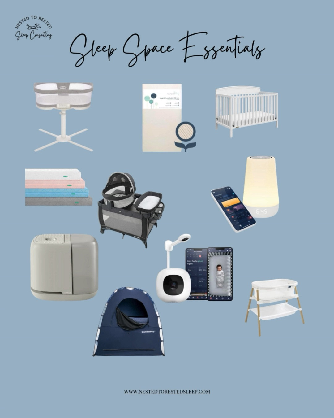 Baby sleep space essentials. 

Everything you need for a calm, safe, predictable sleep setup.

Linked all our must-haves: crib, bassinet, crib mattress, pack n play, humidifier, baby monitor, sound machine, slumberpod, blackout curtains. 
.
.
.
 

 

#LTKBaby #LTKBump #LTKCyberWeek