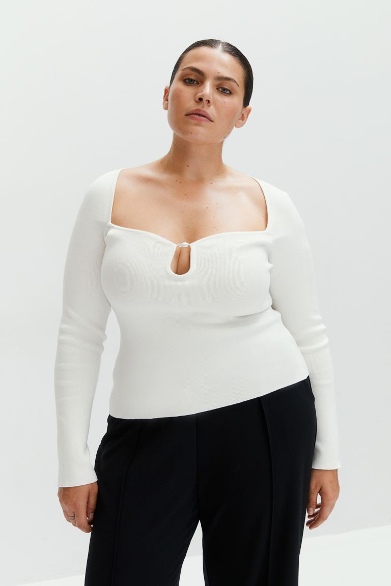 Bead-detail Top | H&M (US + CA)