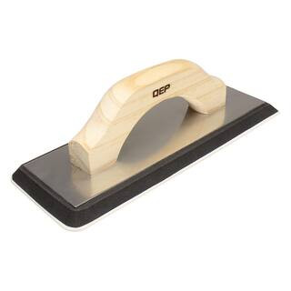 QEP 4 in. x 10.5 in. XL Non-Stick Gum Rubber Grout Float with Wood Handle 10070 - The Home Depot | The Home Depot
