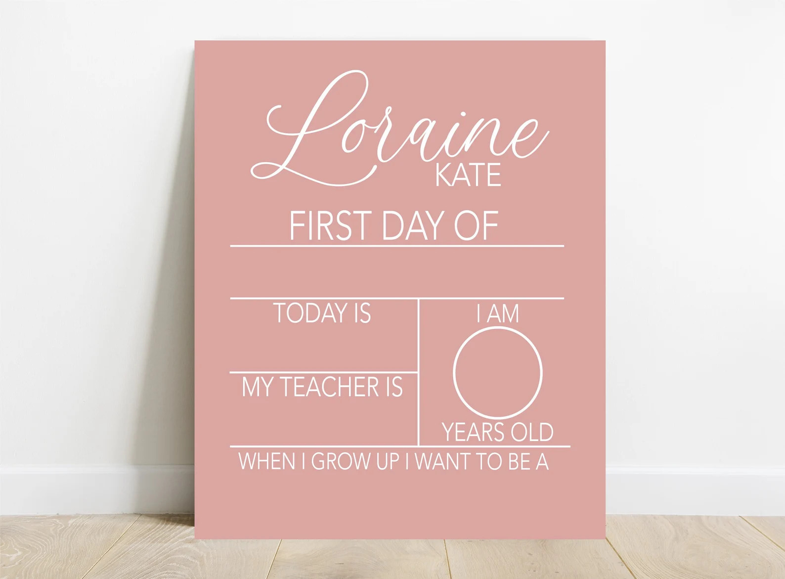 First Day Of School Sign, Back to School Sign, Personalizable Reusable School Sign, School Photo ... | Etsy (US)
