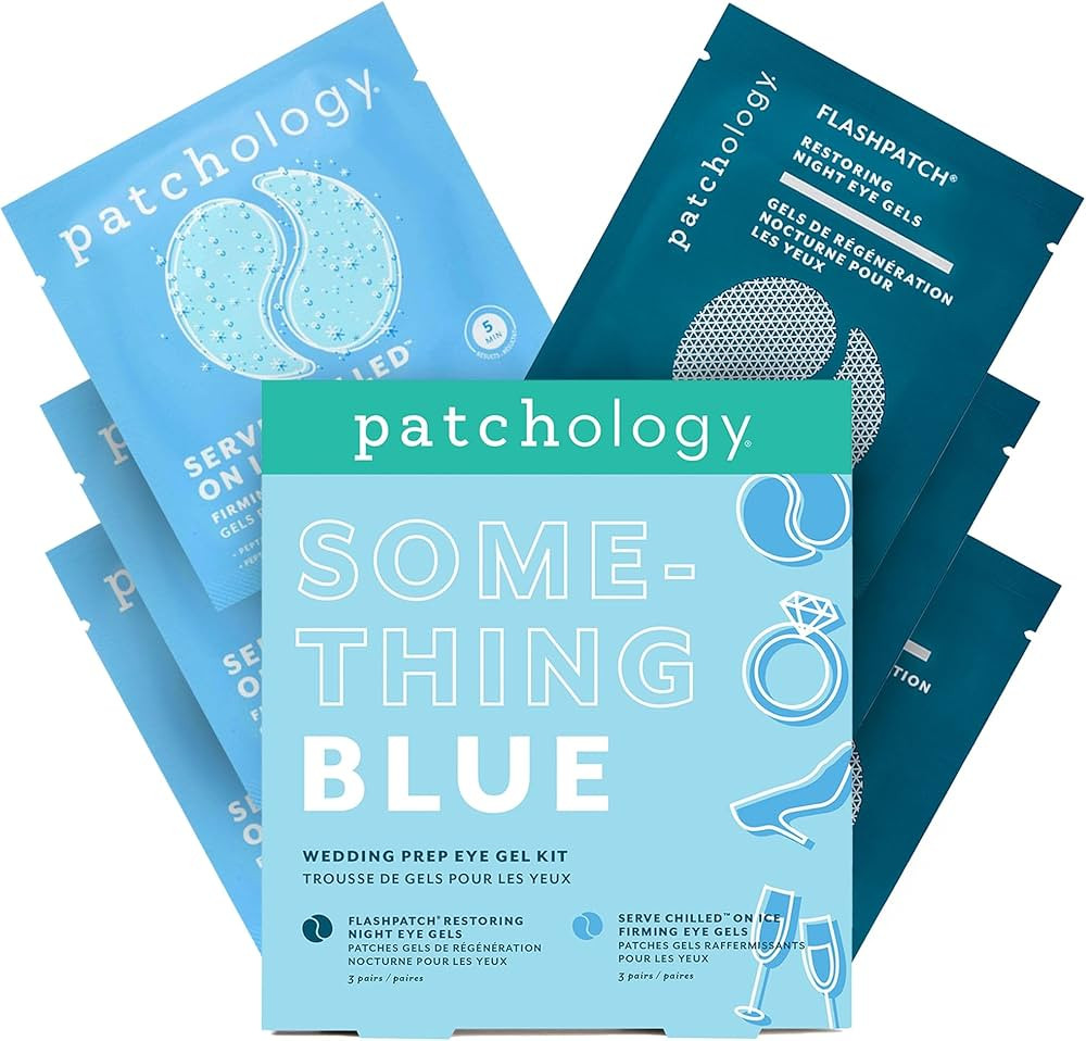 Patchology Bridal Shower Gift Box – Something Blue Cooling Under Eye Patches for Brides & Bride... | Amazon (US)