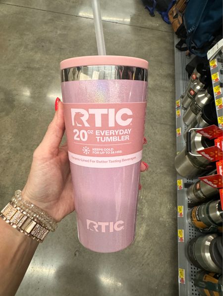 $20 Walmart RTIC 20 oz Ceramic Lined Everyday Tumbler, Spill-Resistant Straw Lid, Dusty Rose Glitter

#LTKTravel #LTKGiftGuide #LTKOver40