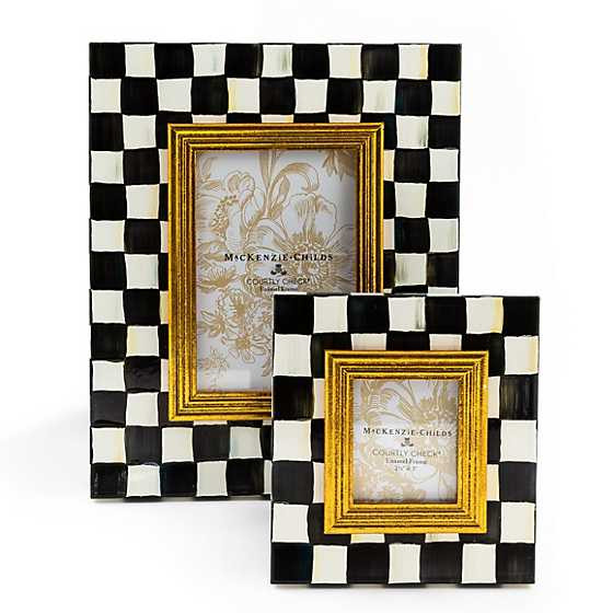 Courtly Check Enamel Frames - Set of 2 | MacKenzie-Childs