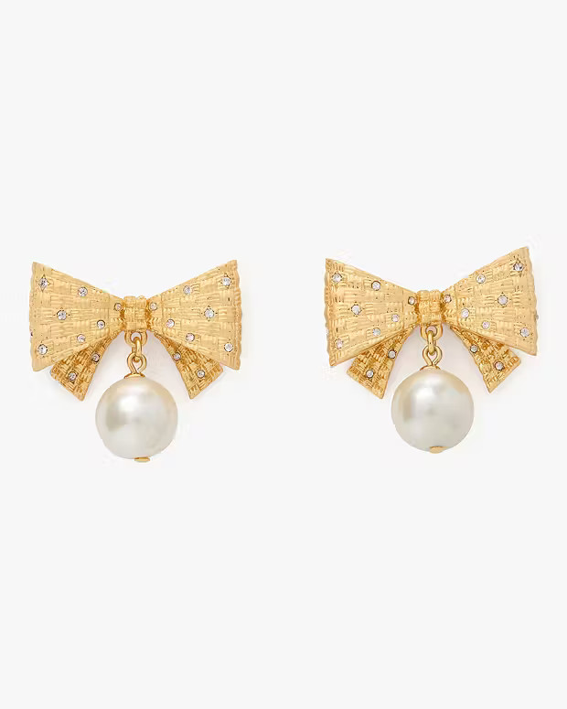 Wrapped In A Bow Drop Earrings | Kate Spade Outlet