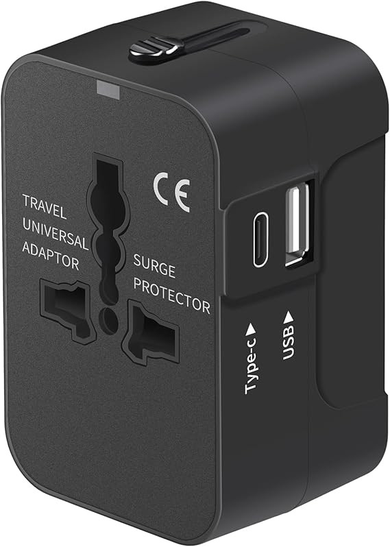 Travel Adapter with USB C, Universal All in One Worldwide Travel Adapter Power Converters Wall Ch... | Amazon (US)