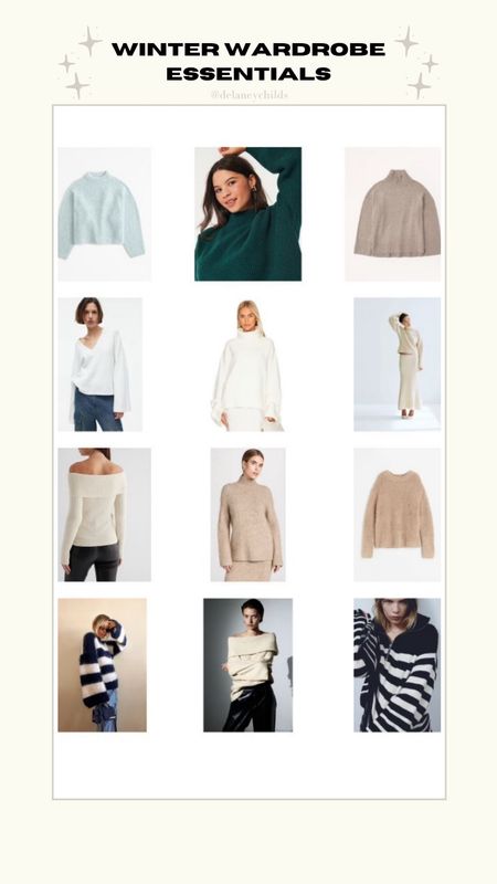sweaters from my latest YouTube ▶️❄️ winter wardrobe essentials + where to buy them 

#LTKworkwear #LTKstyletip #LTKSeasonal