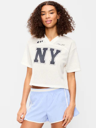 Mesh Jersey Football Top | Old Navy (US)