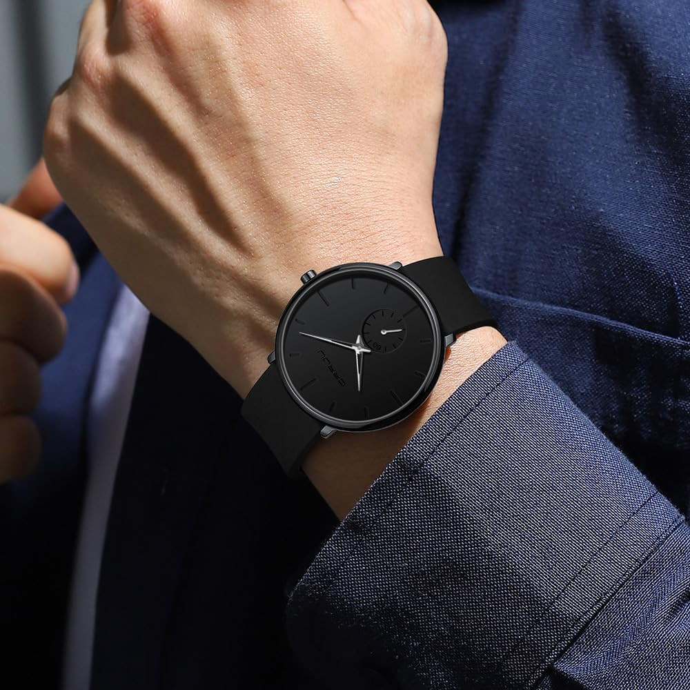CRRJU Men\u2019s Women Watch Casual Stylish Waterproof Quartz Unisex Wristwatches, Ultra Thin Wat... | Amazon (US)