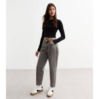 Grey Denim Barrel Leg Jeans New Look | New Look (UK)