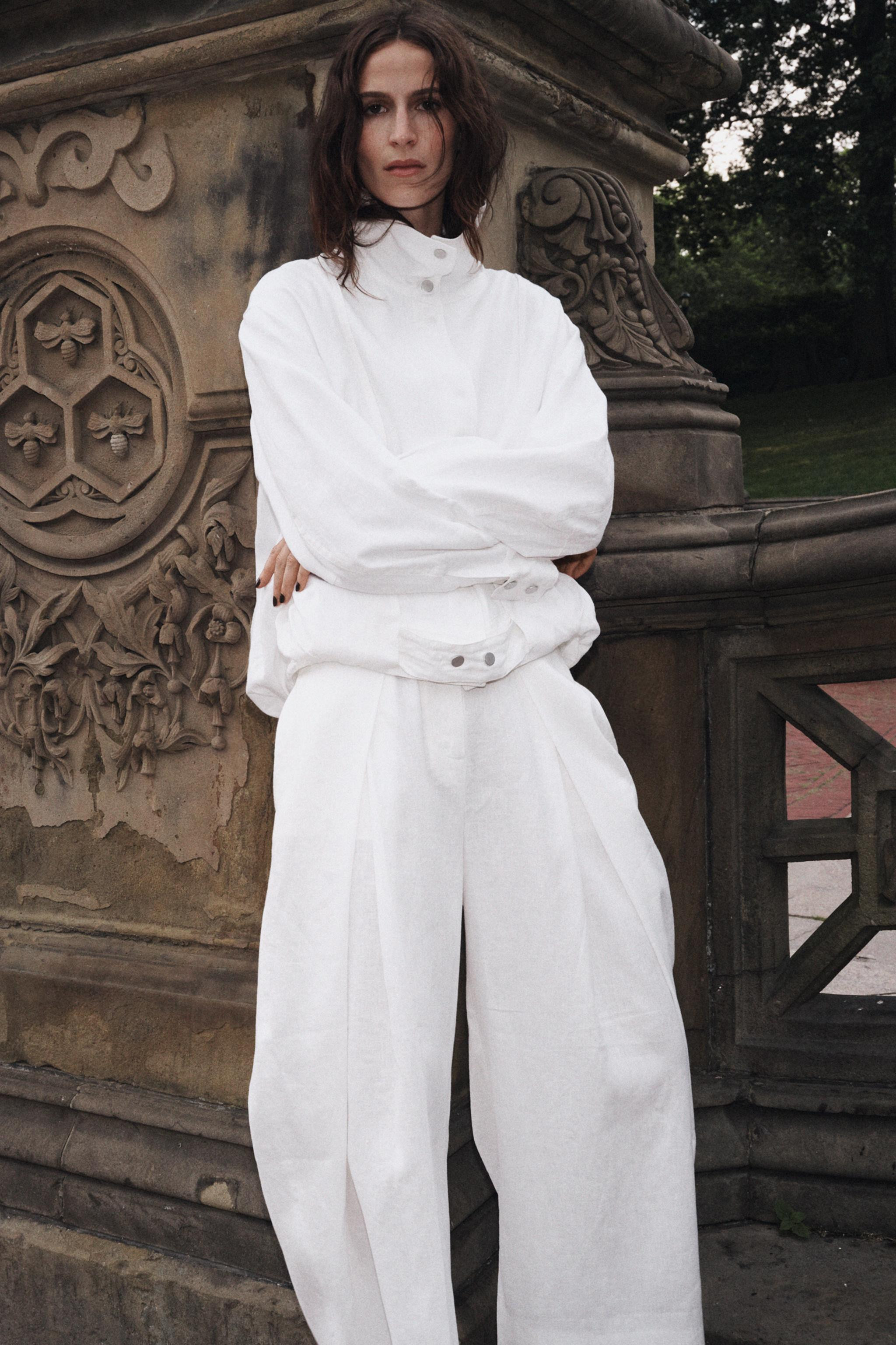 100% LINEN BOMBER JACKET ZW COLLECTION | Zara US