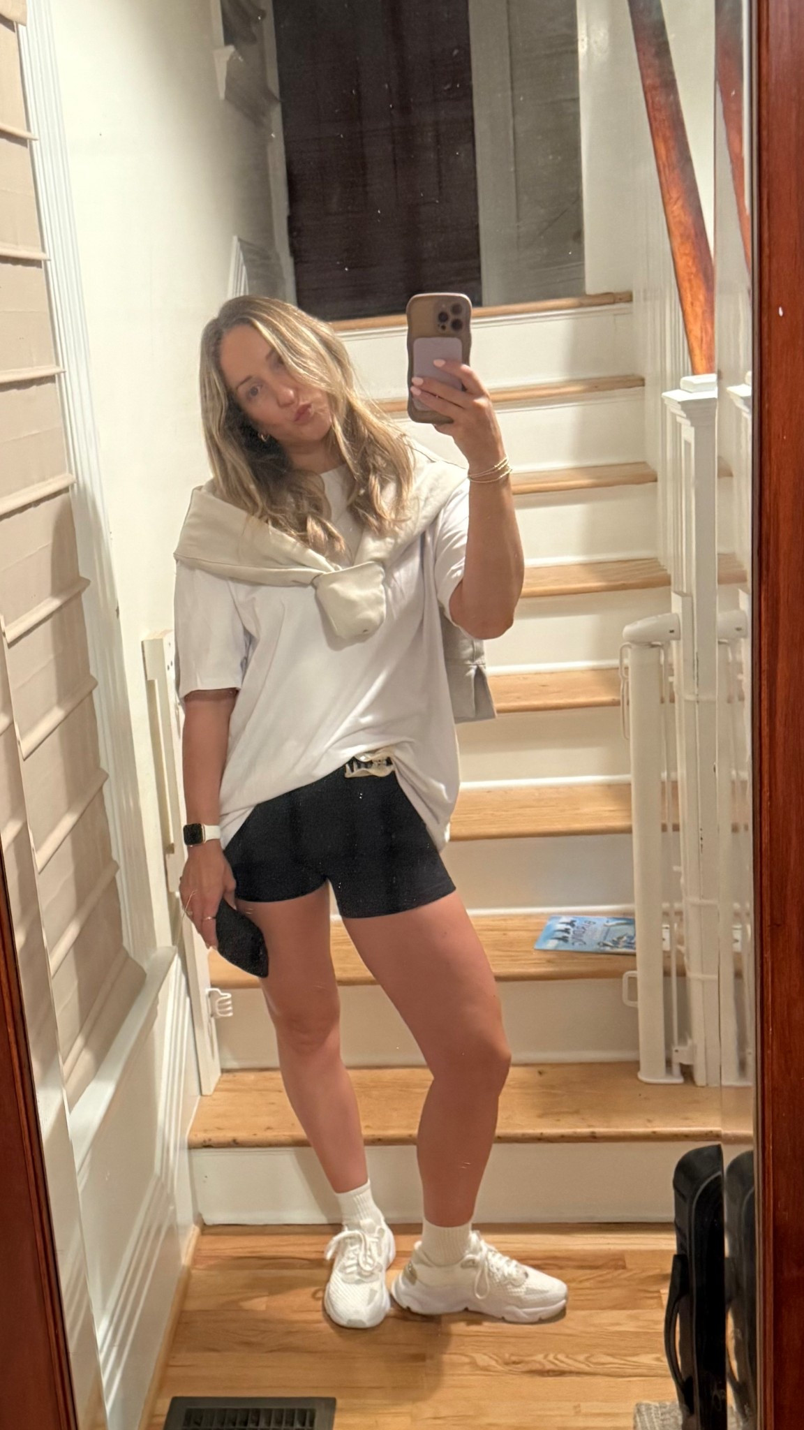 Casual travel outfit for Charleston! Tshirt shorts and sneakers are my go to in the summer OBSESSED with this oversized Amazon tee btw 

#LTKSummerEdit #LTKStyleTip #LTKTravel